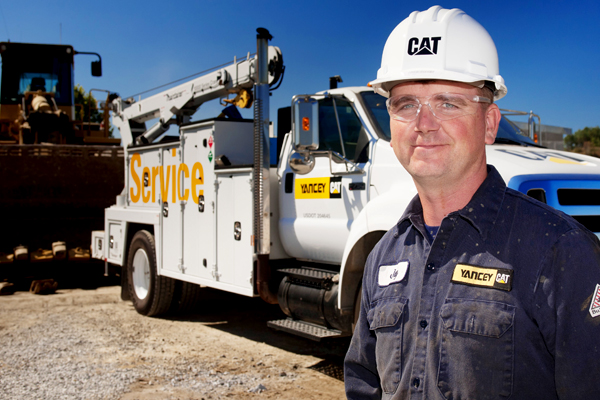 Yancey Technician with Service Truck