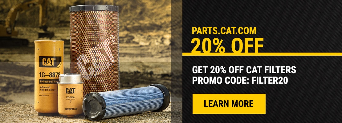 Get 20% Off Cat Filters on parts.cat.com