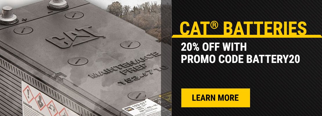 20% Off Cat Batteries at Parts.cat.com